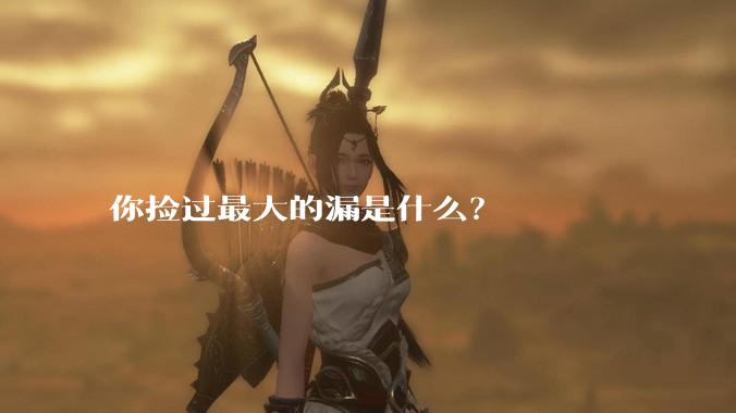 你捡过最大的漏是什么？