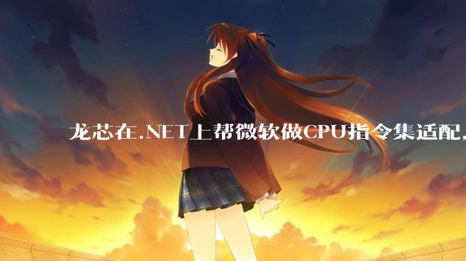 龙芯在.NET上帮微软做CPU指令集适配，为什么到国内.NET开发者这里成了维护龙芯.NET版本?
